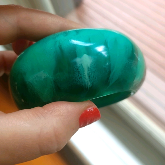 Dinosaur Designs Turquoise Resin Bangle - Picture 3 of 3